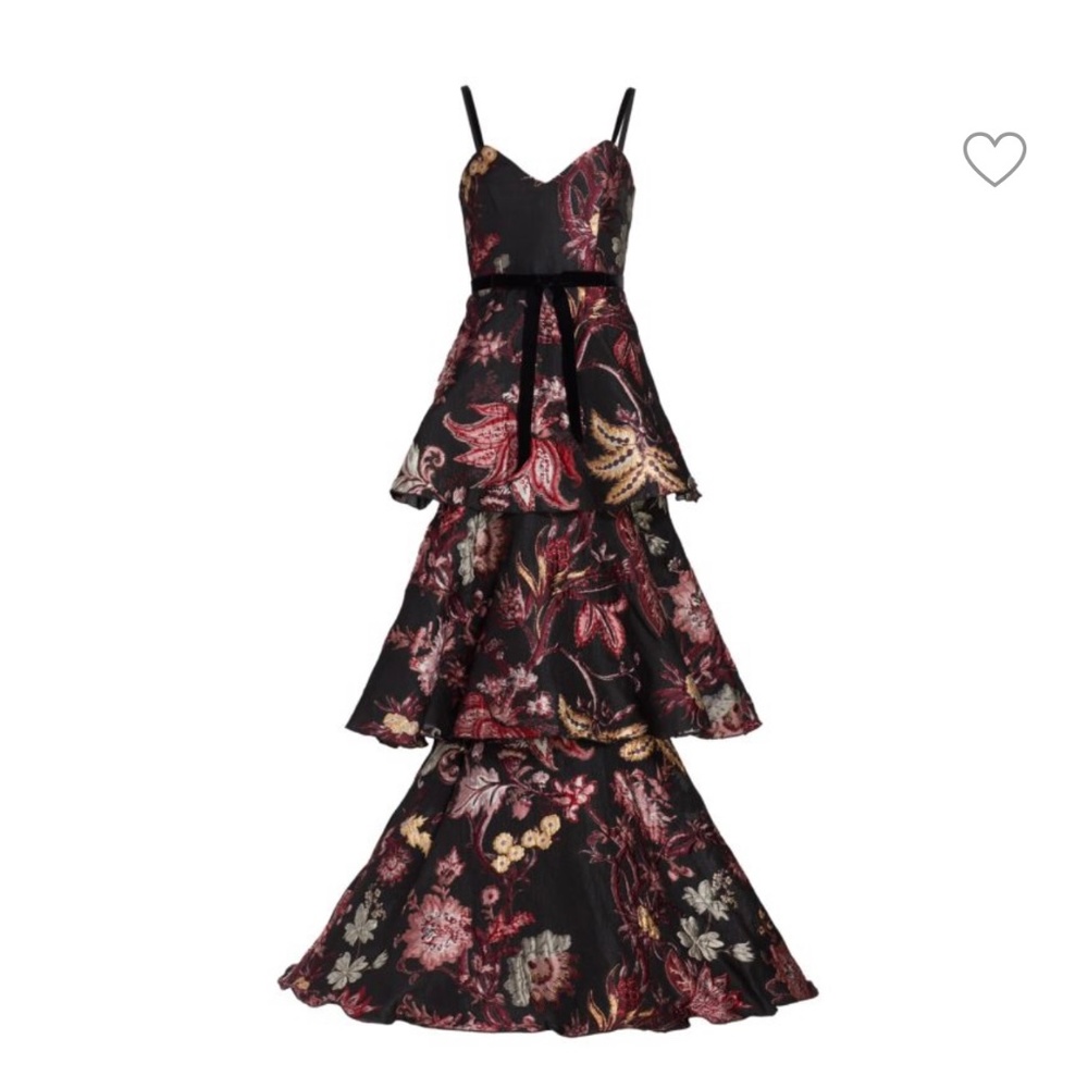 Marchesa Notte Floral Gown